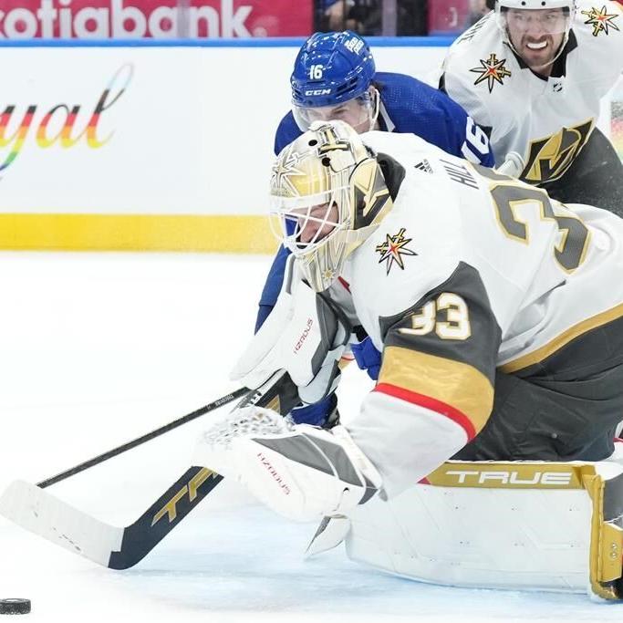 Keefe ejected late as Knights down Leafs 6-2 to snap Toronto's seven-game win streak